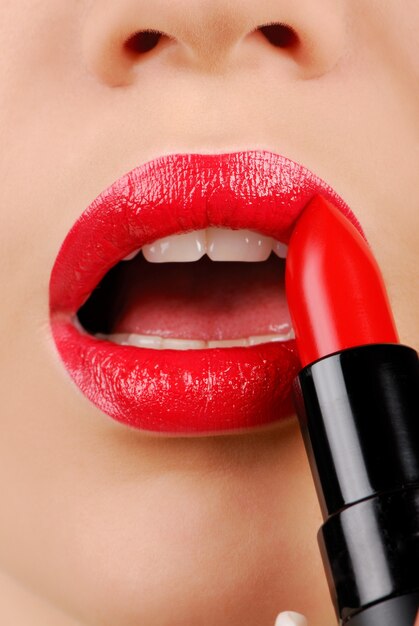 roter Lippenstift