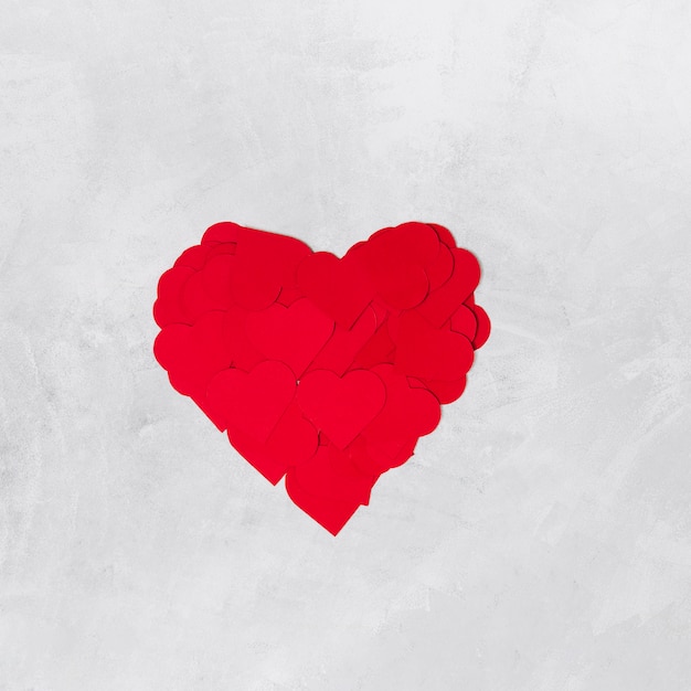 Rotes Symbol des Herzens