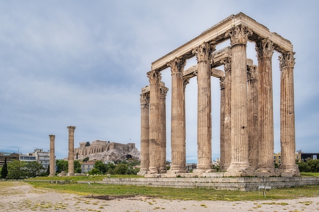 Kostenloses Foto ruinen auf der akropolis