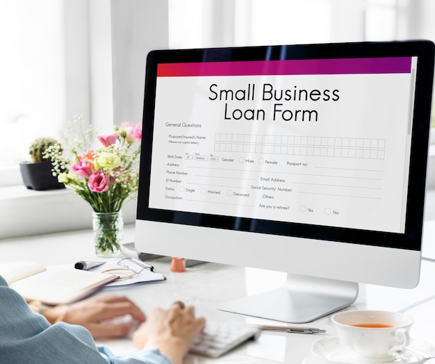 Samll Business Loan Form Tax Credits Nischenkonzept