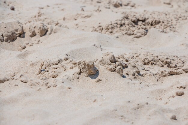 Sand mit Klumpen