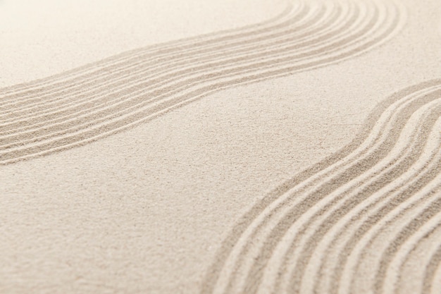 Kostenloses Foto sand oberflächenstruktur hintergrund zen und friedenskonzept