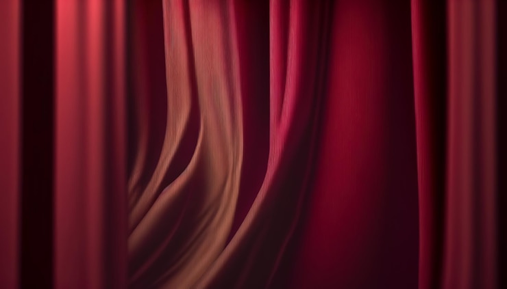 Kostenlose Foto satinstoff in trendfarbe viva magenta generative ai