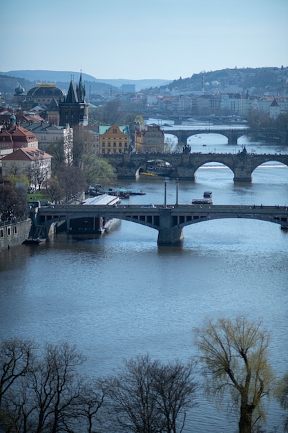 Saubere Straßen der Stadt Prag