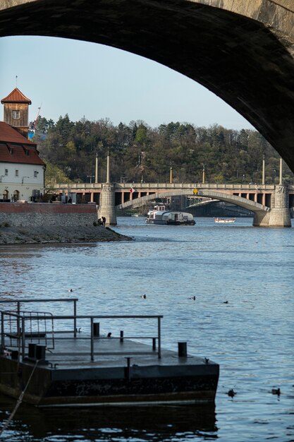 Saubere Straßen der Stadt Prag