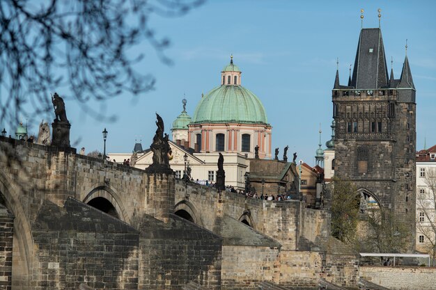 Saubere Straßen der Stadt Prag