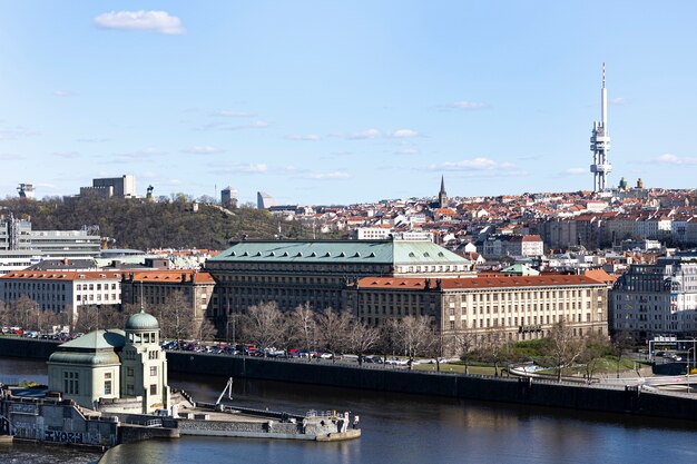 Saubere Straßen der Stadt Prag
