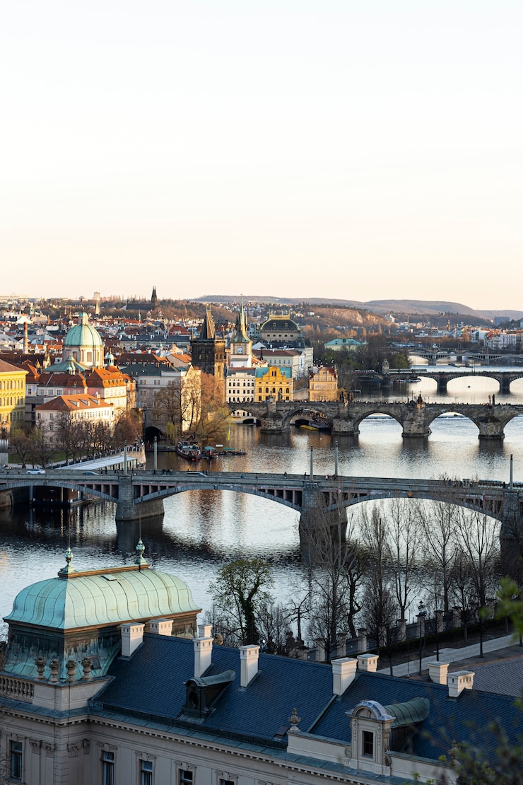 Kostenlose Foto saubere straßen der stadt prag