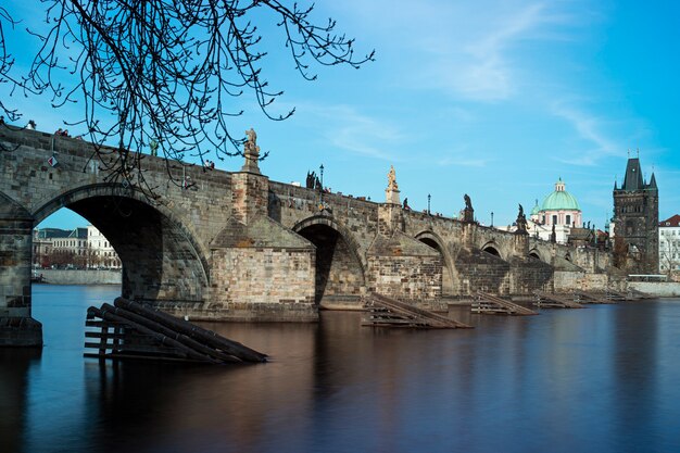 Saubere Straßen der Stadt Prag
