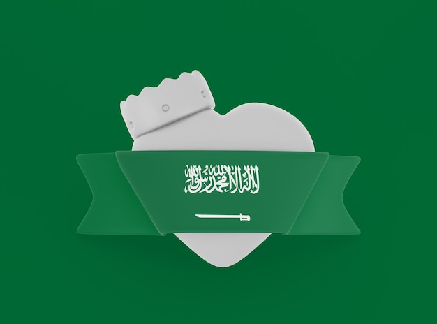 Kostenloses Foto saudi-arabien-herz-banner