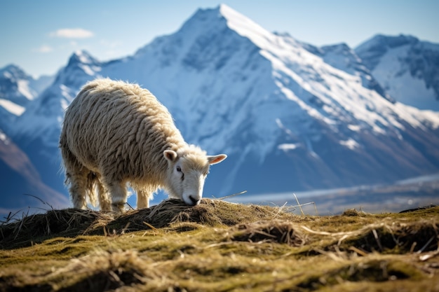 Kostenloses Foto schafe, die im freien in der natur weiden