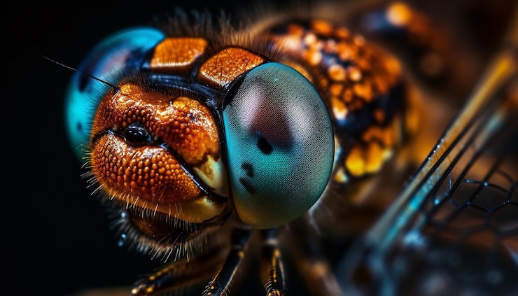 Kostenlose Foto scharfe insektenantenne konzentriert sich auf haarige fliege, die von ki erzeugt wird
