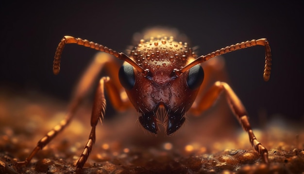 Kostenloses Foto scharfer fokus auf kleine gelbe wespenstiche, die von ki erzeugt werden