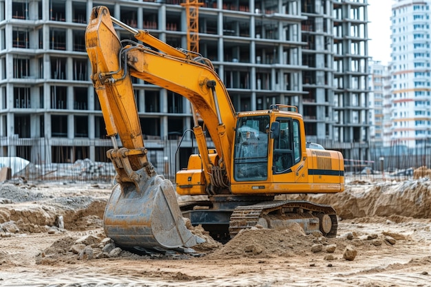 Kostenloses Foto schauplatz der baustelle mit ausrüstung