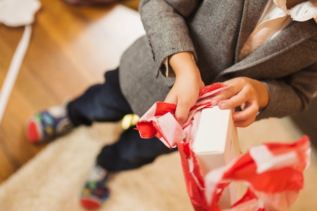 Schließen Sie herauf Weihnachtsszene