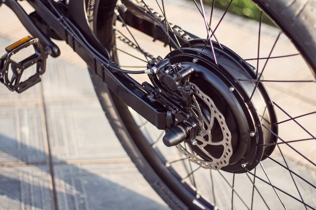 Schließen Sie oben vom elektrischen Bewegungsfahrrad