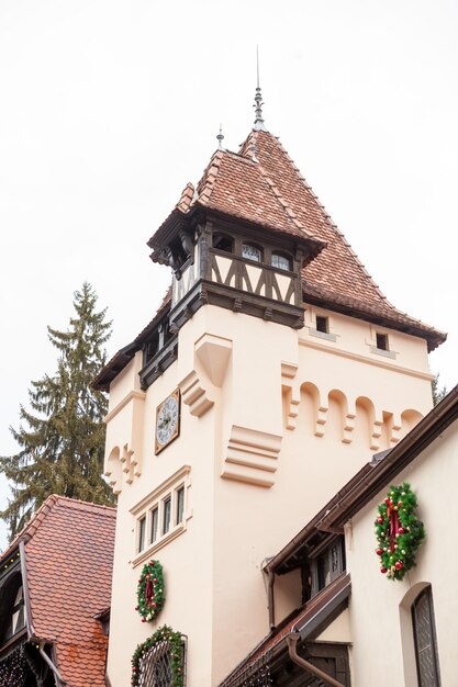 Schloss Pelisor aus Sinaia, Rumänien. Mittelalterliche Burg