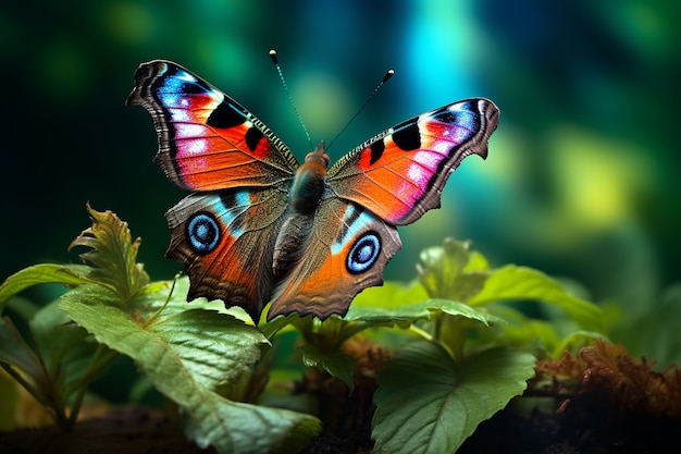 Schmetterling auf einer Pflanze