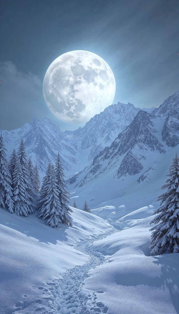 Kostenlose Foto schneebedeckte winterlandschaft