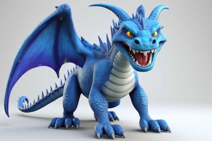 Kostenlose Foto schöne 3d-drachen