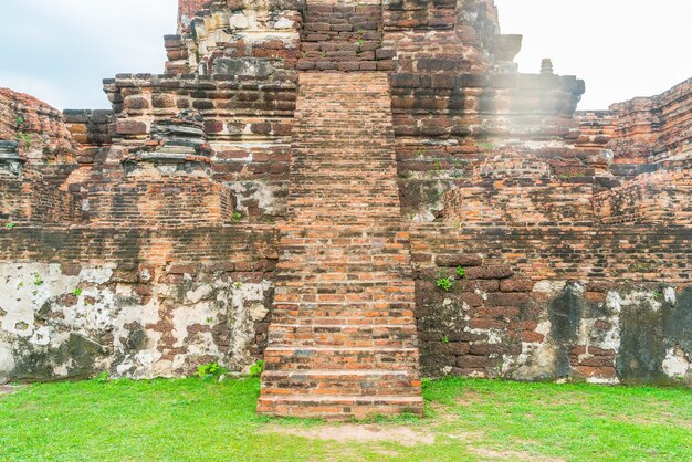 Schöne alte Architektur historische von Ayutthaya in Thailand