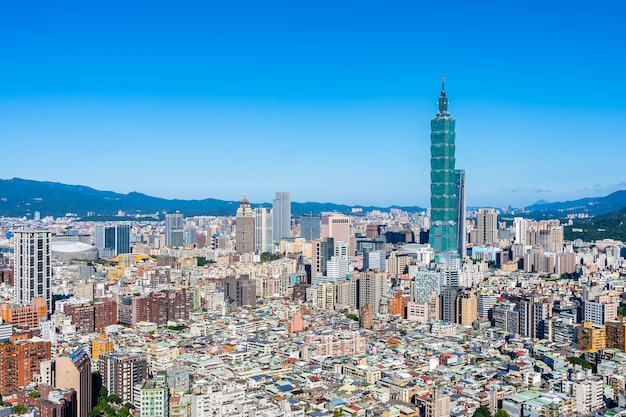 Kostenloses Foto schöne architektur, die taipeh-stadt errichtet