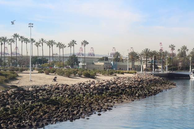 Schöne Aufnahme des Long Beach in Kalifornien, USA