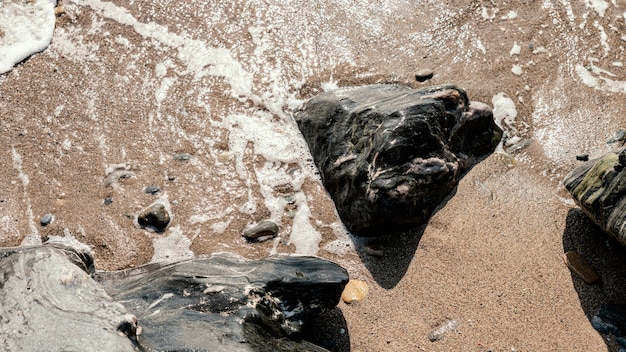 Schöne Aussicht auf das Meer am Meer