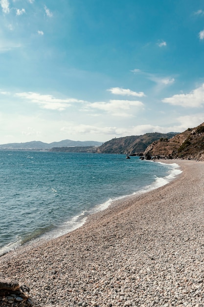 Schöne Aussicht auf das Meer am Meer