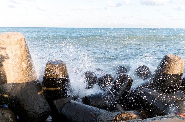 Kostenloses Foto schöne aussicht auf wasserspritzer