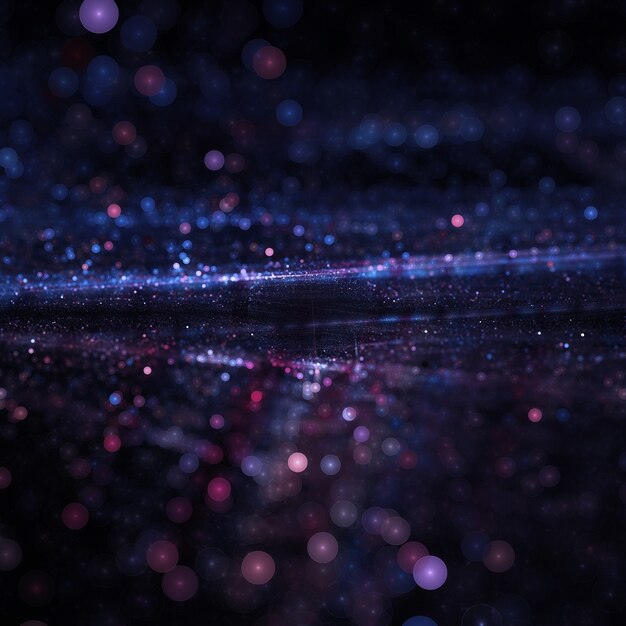 schöne blaue Partikel Bokeh Tapete