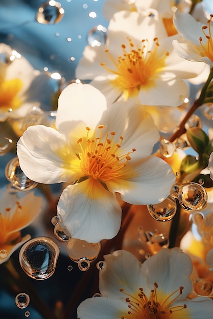 Kostenloses Foto schöne blühende blumen im frühling