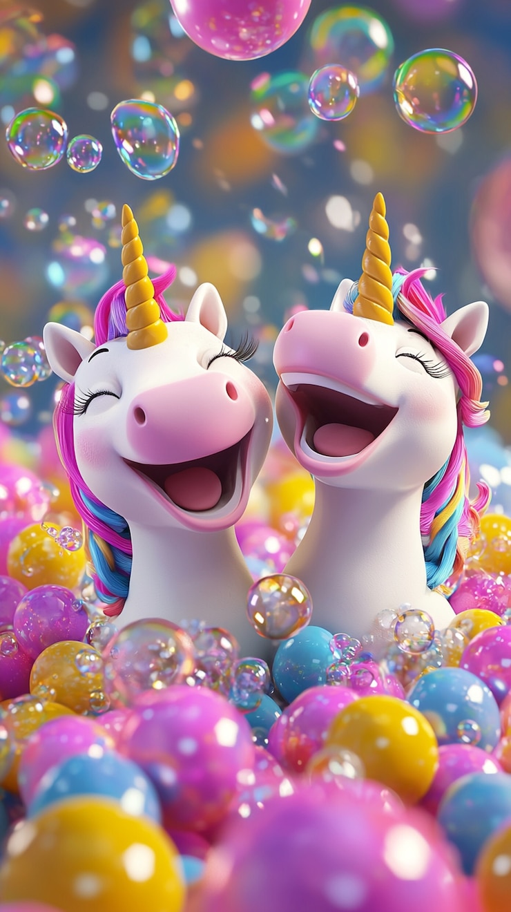 Kostenlose Foto schöne einhorn-illustration in 3d