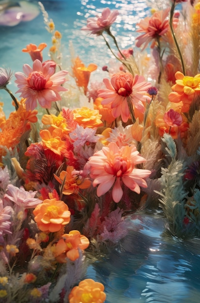 Kostenloses Foto schöne frühlingsblumen-wandpapier