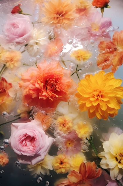 Schöne Frühlingsblumen-Wandpapier