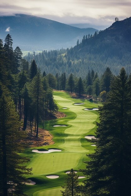 Schöne Golfplatzlandschaft