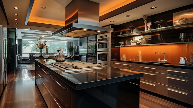 Schöne Küchen-Interieurgestaltung