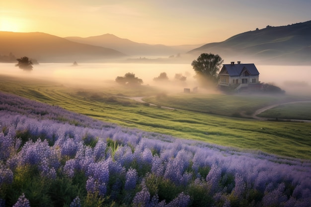 Kostenloses Foto schöne ländliche landschaft