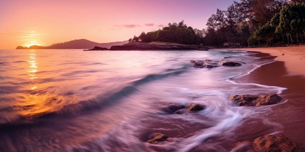 Kostenloses Foto schöne landschaft am meer