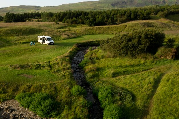 Kostenloses Foto schöne landschaften von island auf reisen