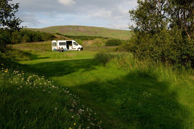 Schöne Landschaften von Island auf Reisen