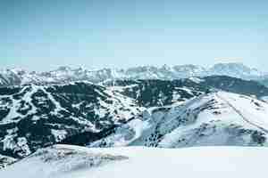 Kostenloses Foto schöne luftaufnahme der mächtigen alpen