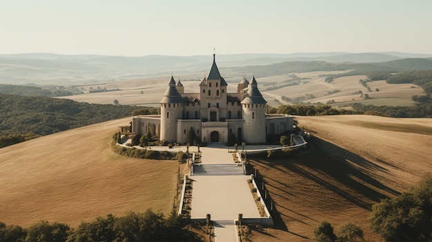 Kostenloses Foto schöne majestätische burg