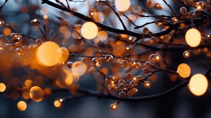 Kostenlose Foto schöne nahaufnahme eines weihnachtsbaums