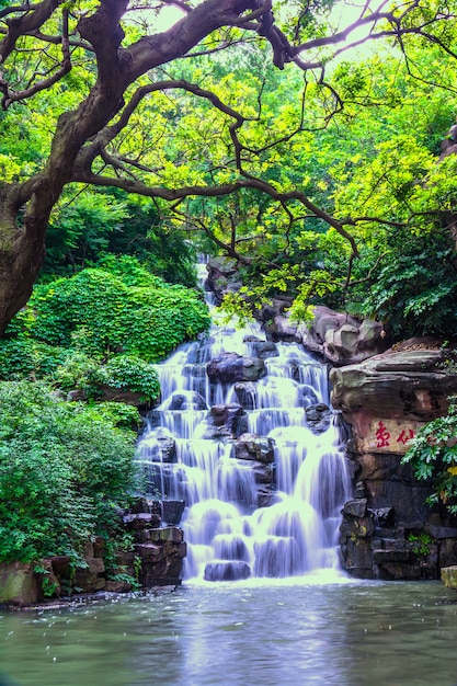 Schöne natürliche Wasserfall
