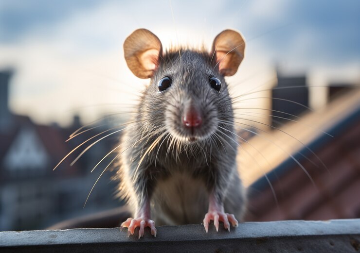 Kostenlose Foto schöne ratten, die im freien leben