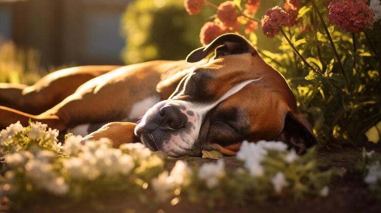 Kostenlose Foto schöne schlafende hunde ai generiert