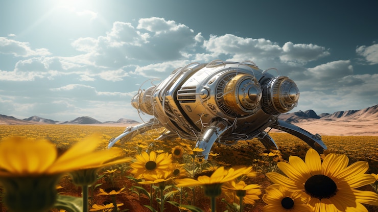 Schöne Sonnenblumen in der Natur
