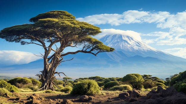 Kostenloses Foto schöne vulkanlandschaft