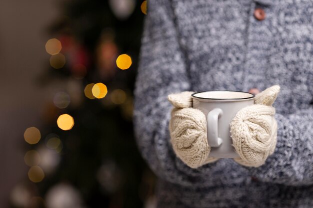 Schöne Weihnachten zu Hause Konzept